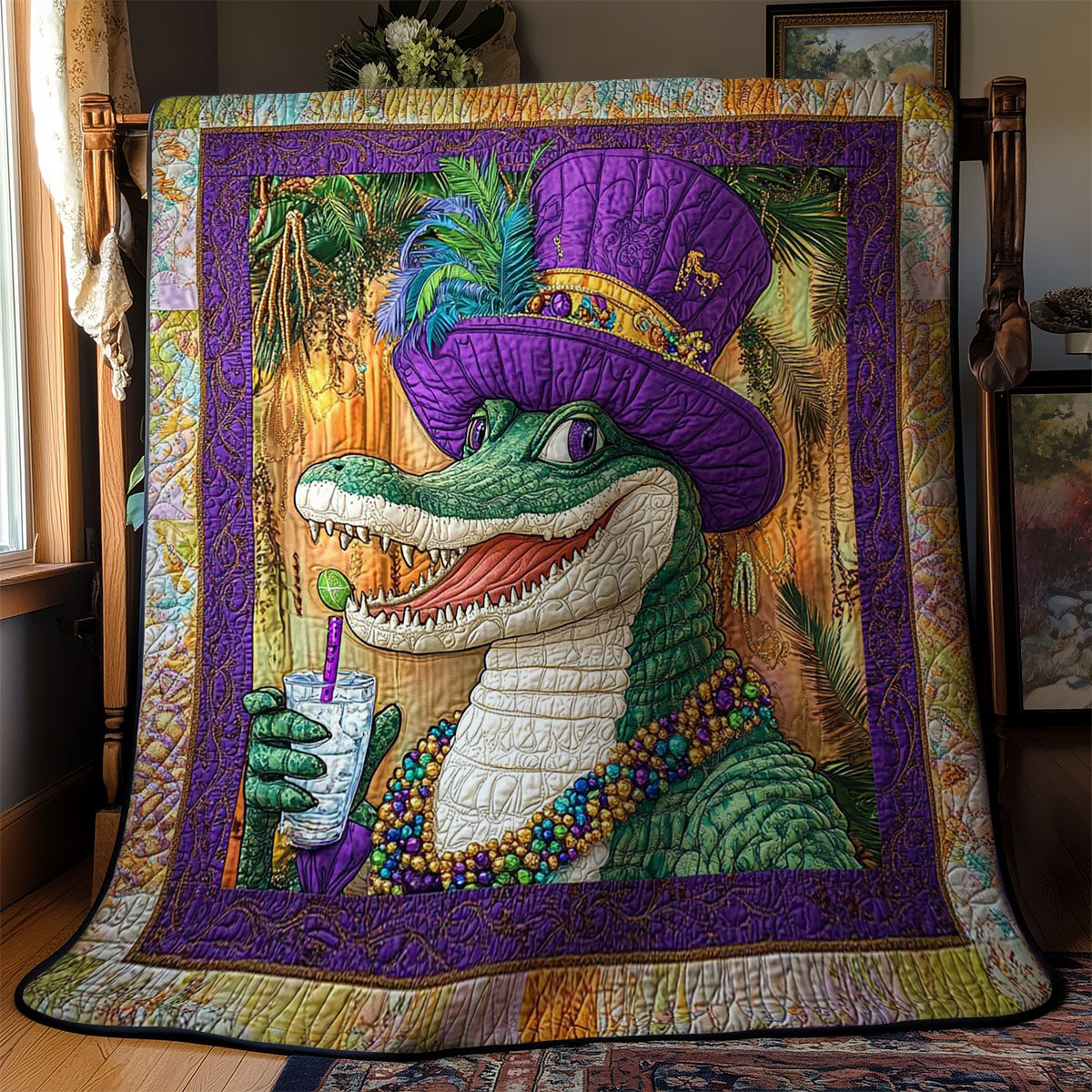 Festive Crocodile WN1403078CL Quilt