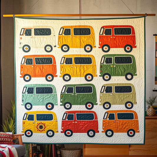 Vintage Camper Van WJ0912032CL Quilt