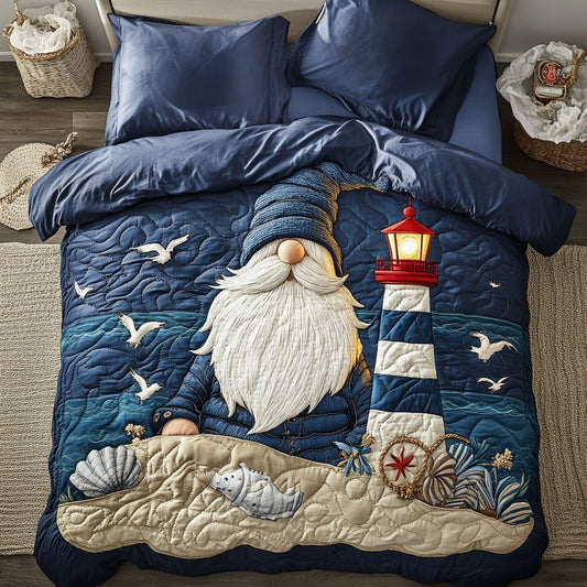 Ocean Lighthouse Gnome WN2509044CL Duvet Cover Set