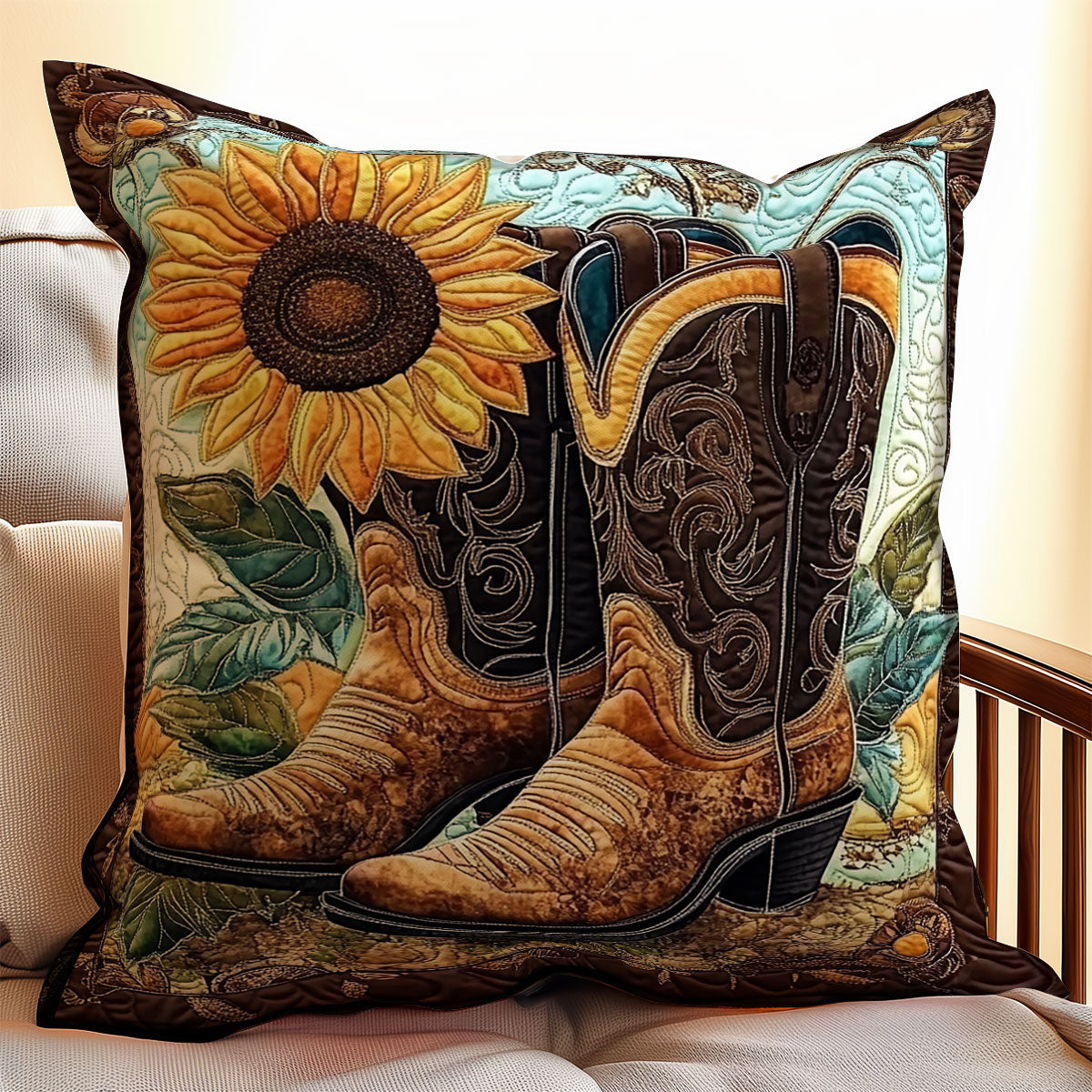 Cowboy Boots WX2301083CL Quilt Pillow Case