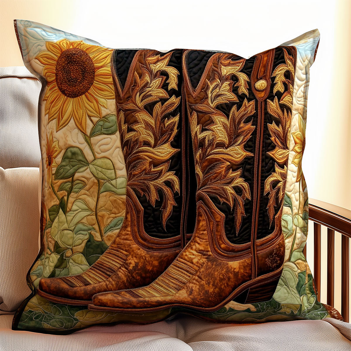 Cowboy Boots WX2301080CL Quilt Pillow Case