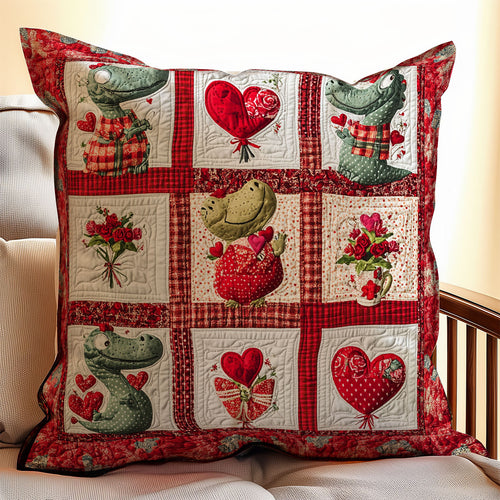 Crocodile Valentine WX0302131CL Quilt Pillow Case