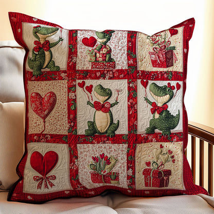 Crocodile Valentine WX0302132CL Quilt Pillow Case