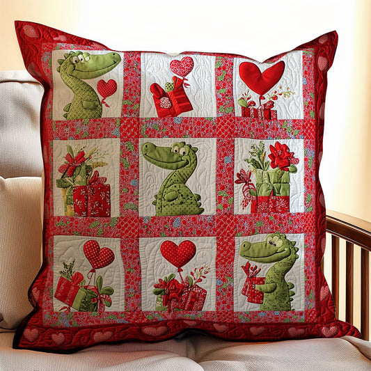 Crocodile Valentine WX0302129CL Quilt Pillow Case