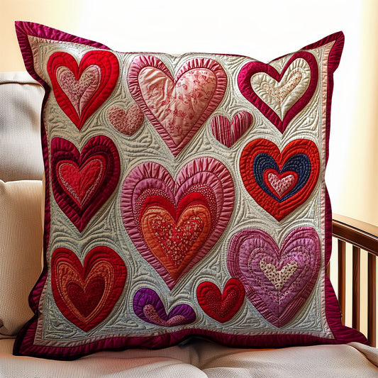 Heart Valentine WX0302159CL Quilt Pillow Case