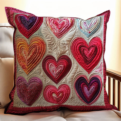 Heart Valentine WX0302155CL Quilt Pillow Case