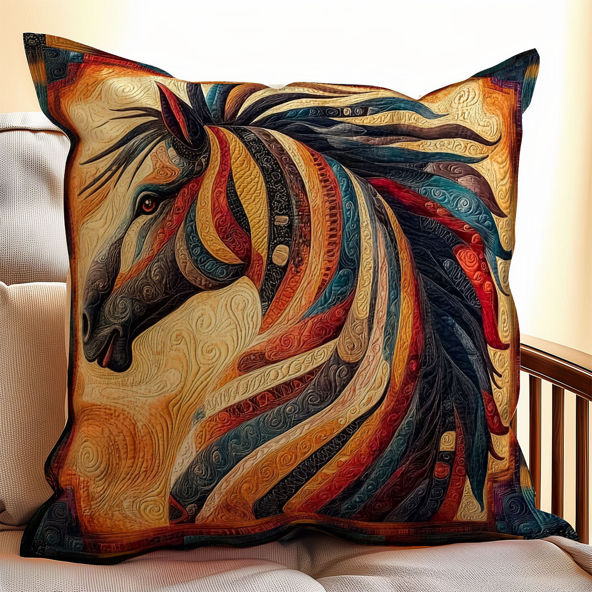 Mystic Horse WX0302163CL Quilt Pillow Case