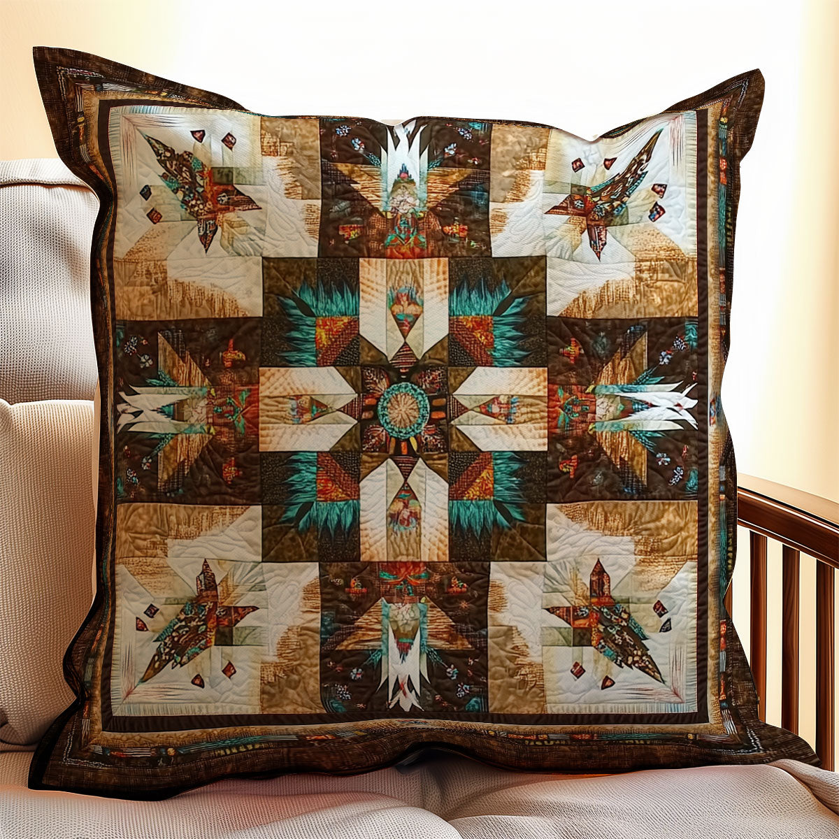 Native American Pattern WX2301092CL Quilt Pillow Case