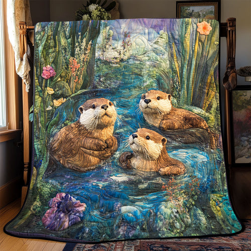 Otter Swimming WX0303089CL Quilt