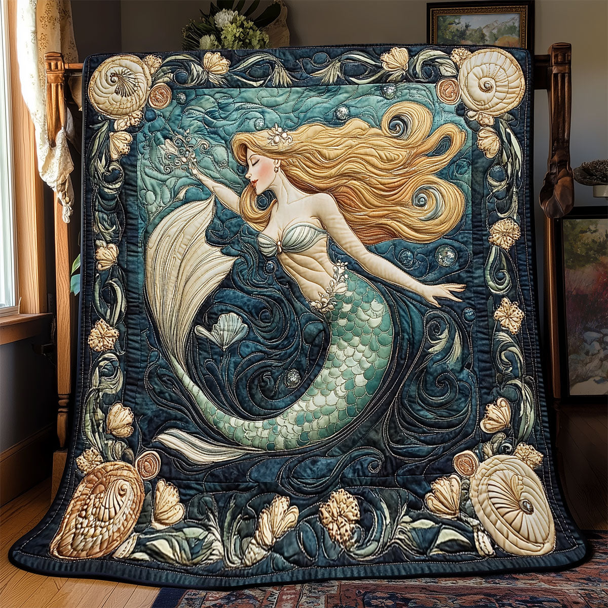 Pretty Mermaid WX2301032CL Quilt