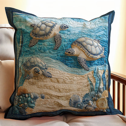 Serene Turtle  WX0302177CL Quilt Pillow Case