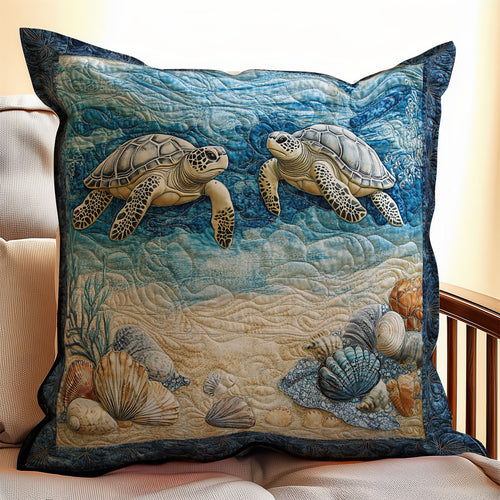 Serene Turtle  WX0302178CL Quilt Pillow Case