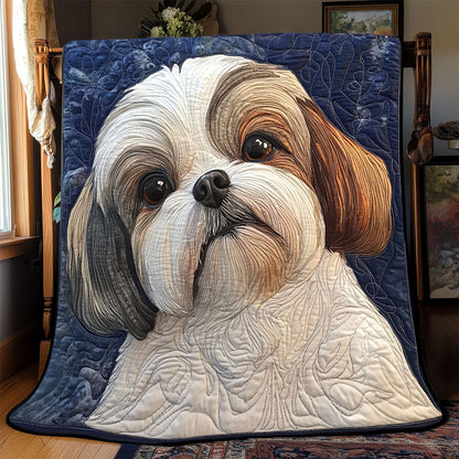 Shih Tzu Dog WX0303097CL Quilt
