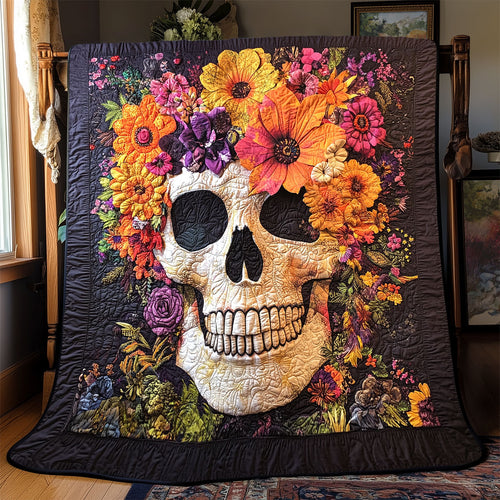 Skull Flower WX1701090CL Quilt