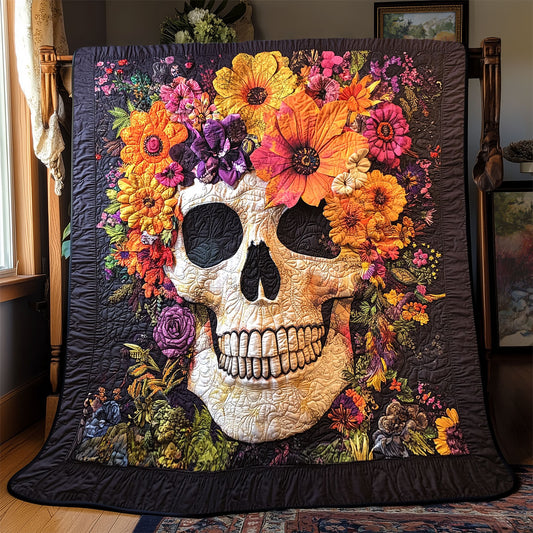 Skull Flower WX1701090CL Quilt