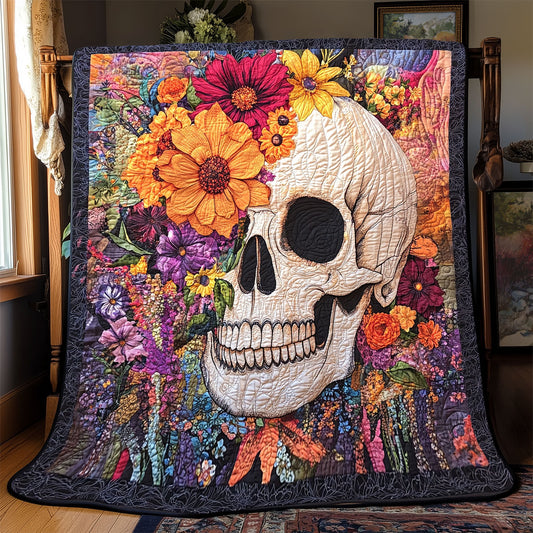 Skull Flower WX1701092CL Quilt