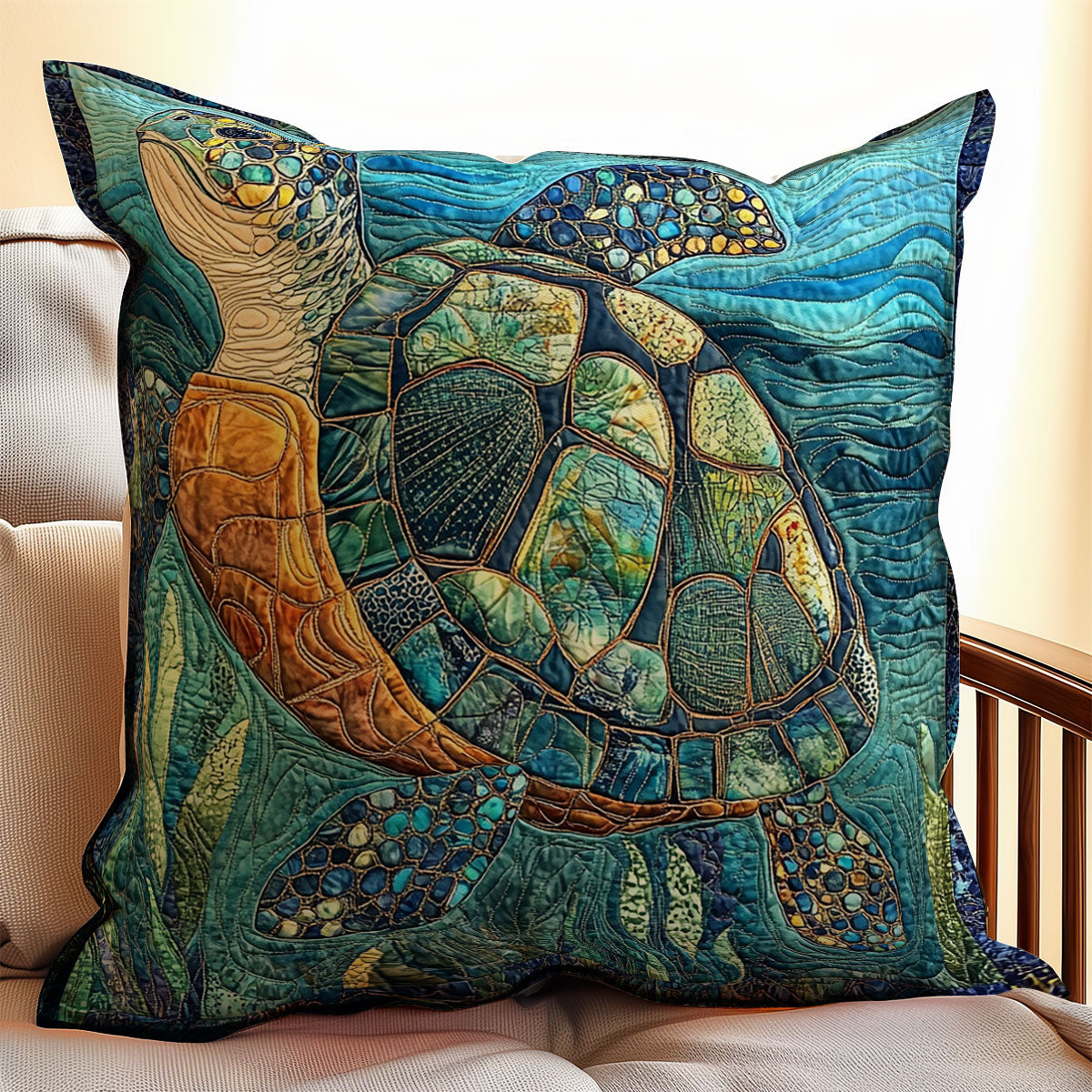 Turtle WX2301118CL Quilt Pillow Case