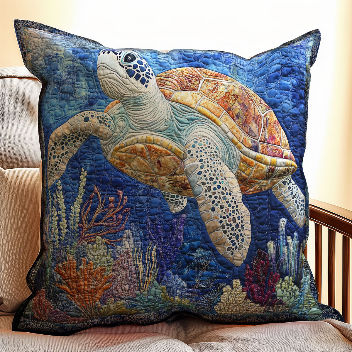 Turtle WX2301115CL Quilt Pillow Case