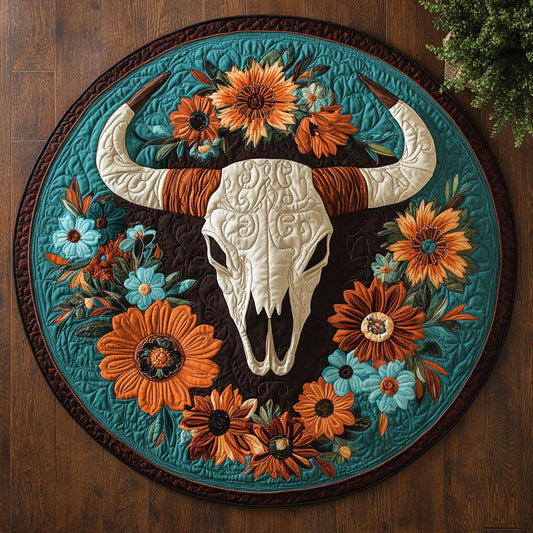 Bones of the Earth CM0505045CL Quilted Round Mat