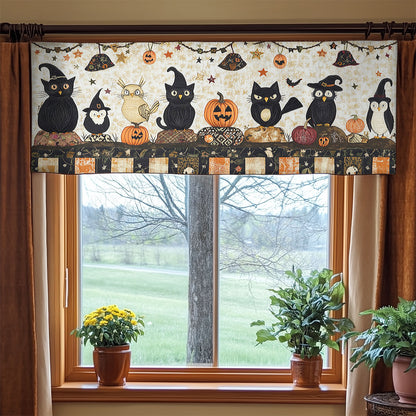 Pumpkin Tricksters WN0108033CL Quilted Valance
