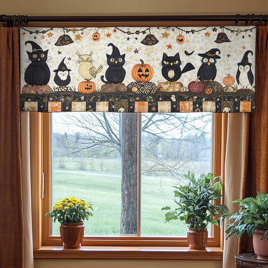 Pumpkin Tricksters WN0108033CL Quilted Valance