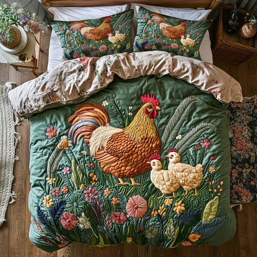 Spring Chickens WY1004039CL Duvet Cover Set