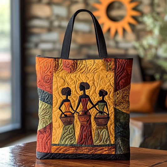 Tribal Essence African Woman WN2111023CL Quilted Tote Bag