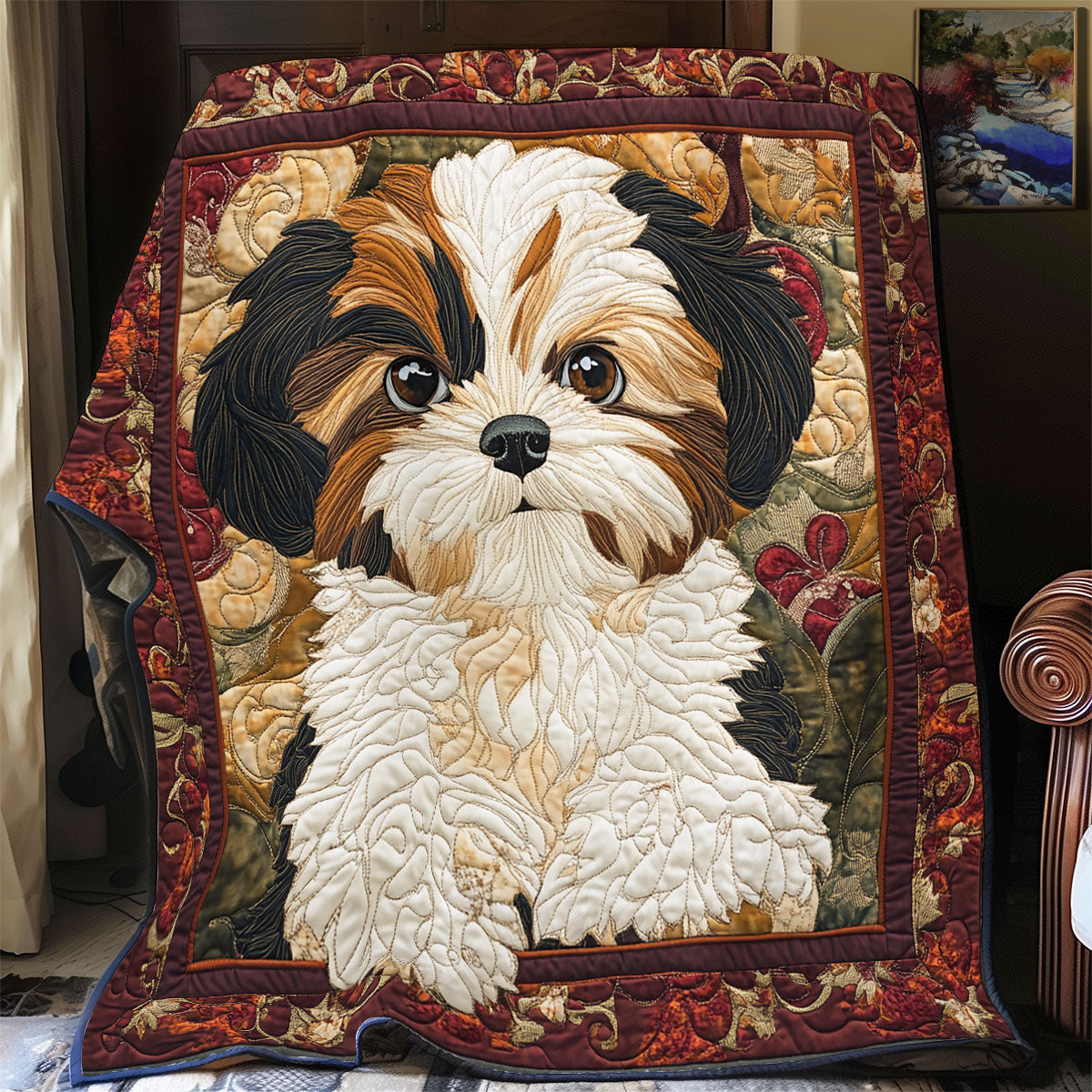Lovely Shih Tzu WX3105036CL Quilt