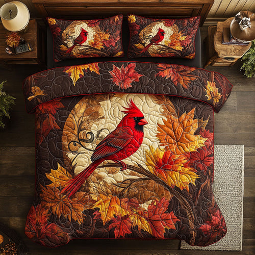 Autumn Night Of Cardinal WY2201003CL Duvet Cover Set
