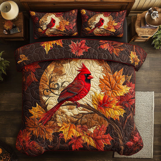 Autumn Night Of Cardinal WY2201003CL Duvet Cover Set