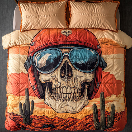 Vintage Road Skull WN0908092CL Duvet Cover Set