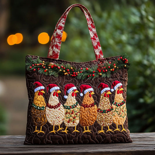 Cozy Chicken WN0810020CL Quilted Tote Bag