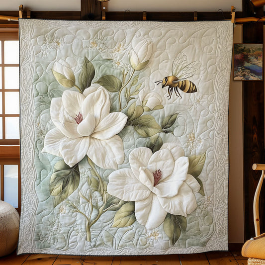 Bee In Magnolia Garden WY2103017CL Quilt