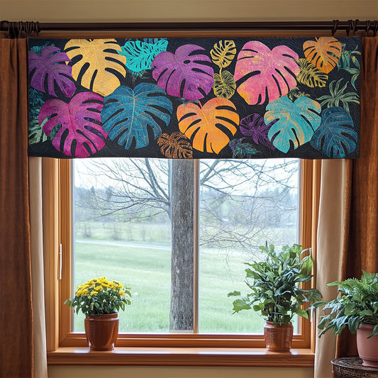 Monstera Breeze WN0307103CL Quilted Valance