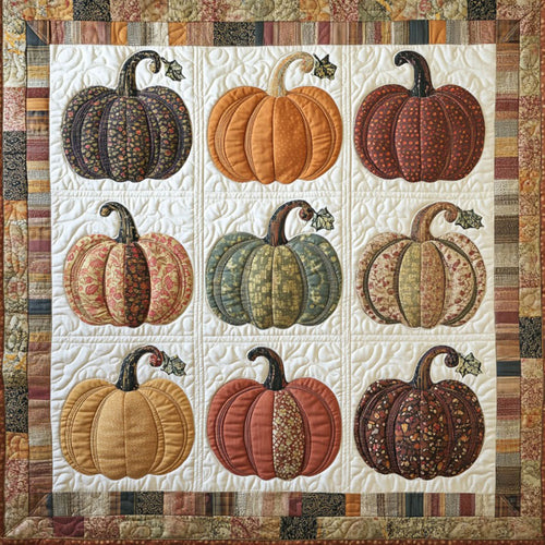 Vintage Pumpkins XR1209002CL Quilt