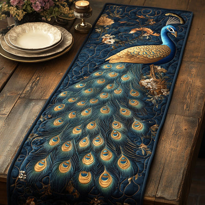 Peacock CW0606018CL Quilted Table Runner