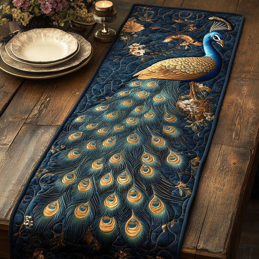 Peacock CW0606018CL Quilted Table Runner