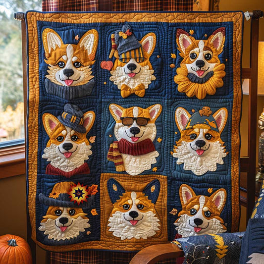 Corgi Charm Patchwork WN1610002CL Quilt