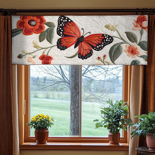 Red Butterfly WX1705019CL Quilted Valance