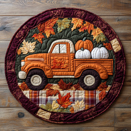 Farmstead Delivery WY0108086CL Quilted Round Mat
