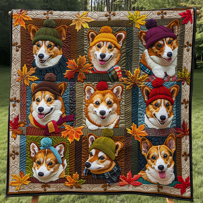 Autumn Beanie Corgi WJ2104002CL Quilt