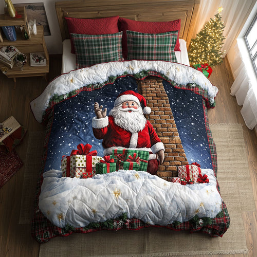 Santa Up And Cheer WN1811092CL Duvet Cover Set
