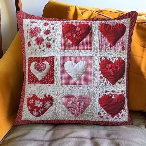 Blossoming Hearts WN1002091CL Quilt Pillow Case