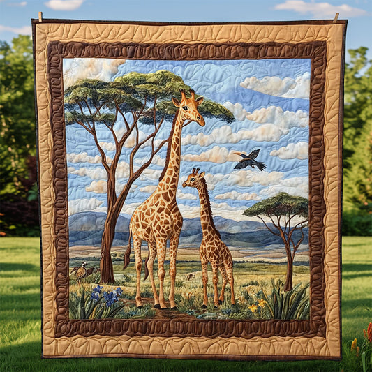 African Giraffe CW1205068CL Quilt