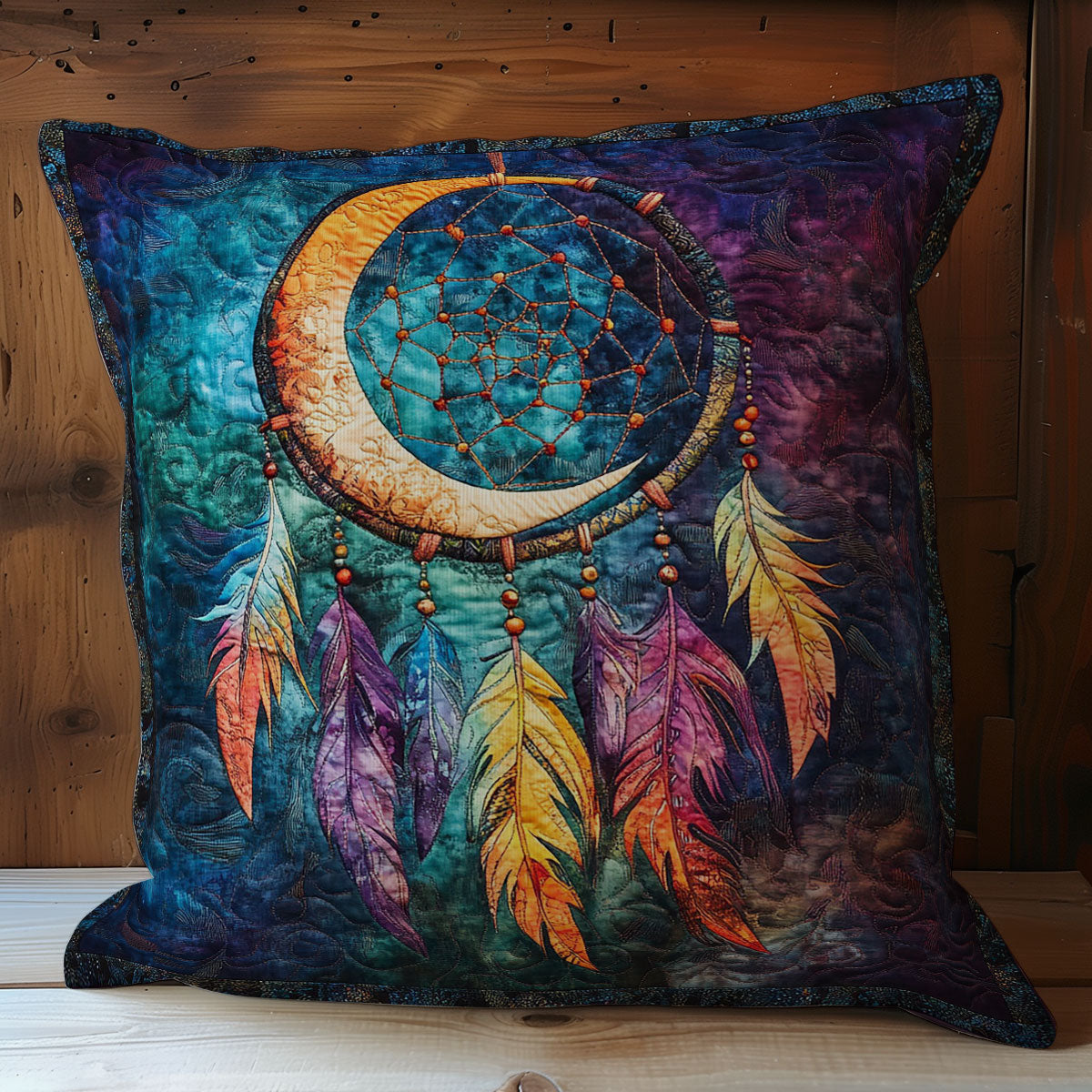 Crescent Moon Dreamcatcher WY1102042CL Quilt Pillow Case