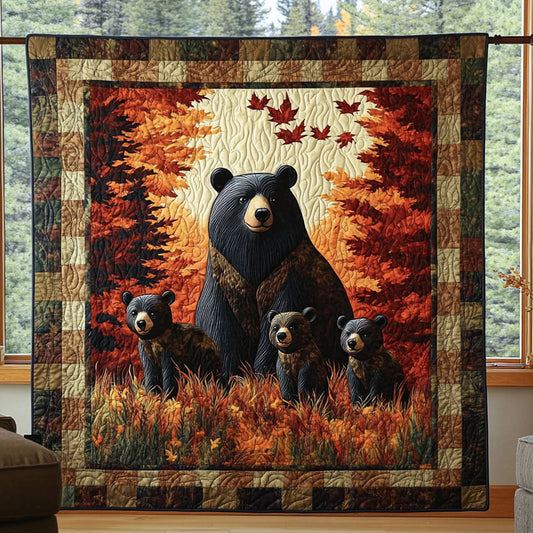 Fall Forest Bears WY1308008CL Quilt