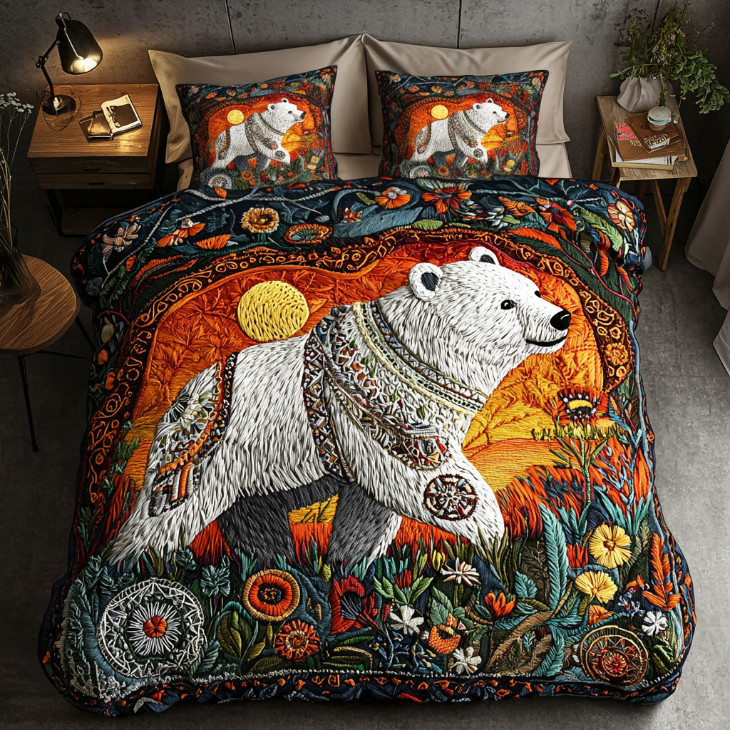Bear Among Petals WN2406004CL Duvet Cover Set