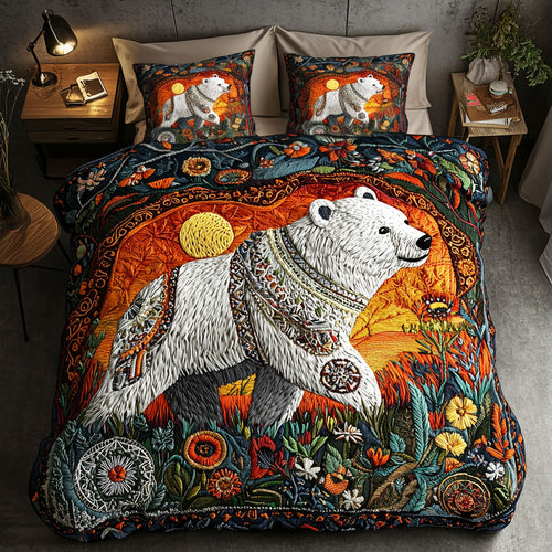 Bear Among Petals WN2406004CL Duvet Cover Set