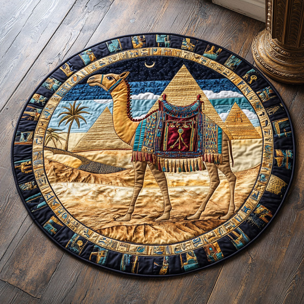 Ancient Camel CQ0306058CL Quilted Round Mat
