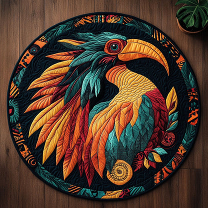 The Feathered Path CM0505026CL Quilted Round Mat